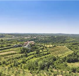 4 Bedroom Luxury Villa Retreat with Heated Infinity Pool near Buje, Sleeps 8-10